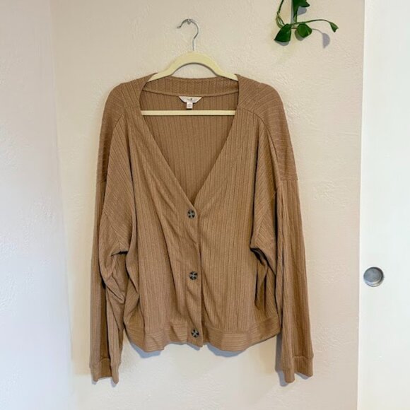 Secret Treasures Tan Cardigan - Picture 1 of 4
